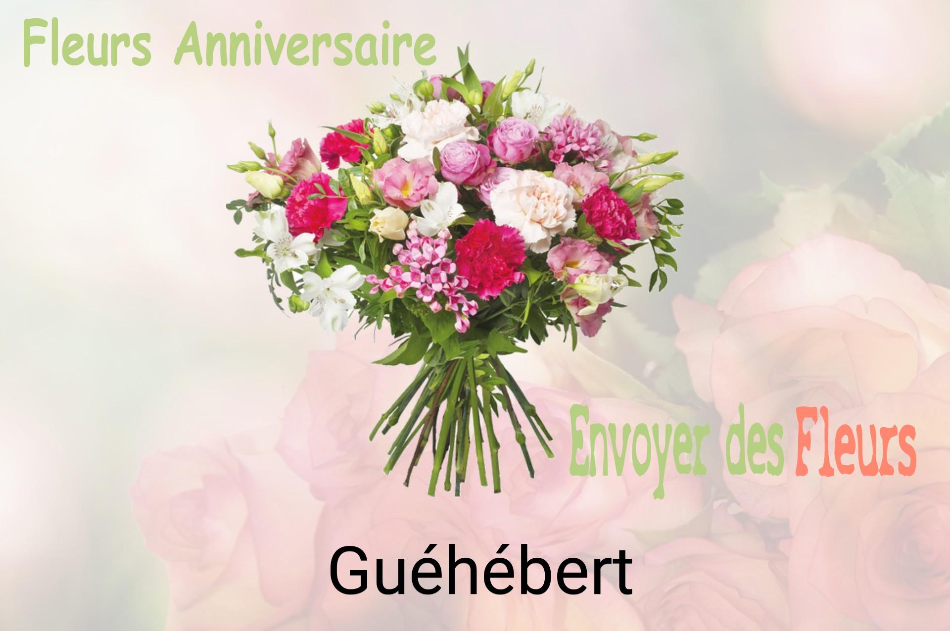 Bouquet de fleurs d’anniversaire livré à Guéhébert